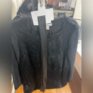 Faux fur blazer / coat